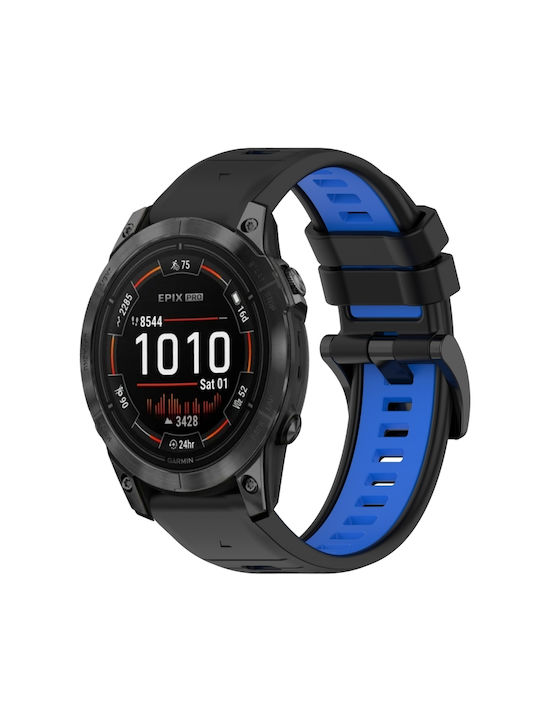 Λουράκι Σιλικόνης Μαύρο (Fenix 5S/5S Plus/6S/6S Pro/7S/7S Pro/8 (43mm))