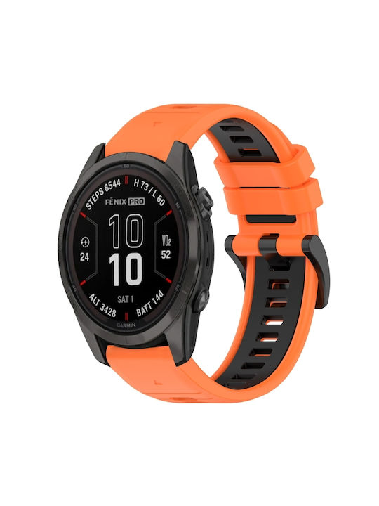 Λουράκι Σιλικόνης Πορτοκαλί (Fenix 5S/5S Plus/6S/6S Pro/7S/7S Pro/8 (43mm))