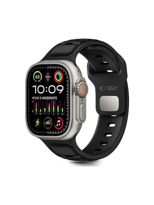 Tech-Protect Curea Neagră (Apple Watch 44/45/46/49MM, TECH-PROTECT) Tech-Protect Curea Neagră (Apple Watch 44/45/46/49MM, TECH-PROTECT)