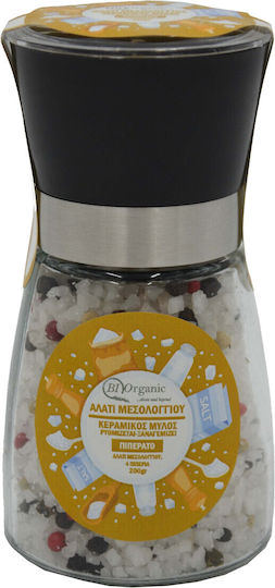 Biorganic Морска Сол Месолонгиу Мелница Груба Пиперена 180гр