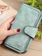 Large Leather Women's Wallet Classic Green