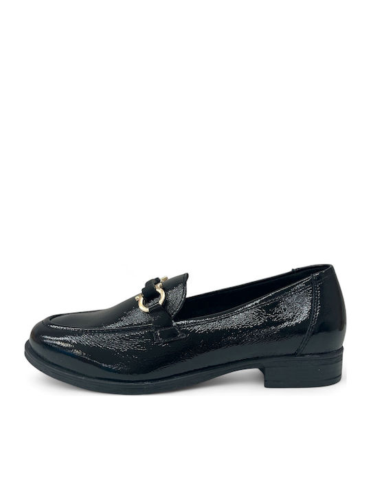 Leather Black Low Heels