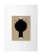 Silhouette A Vase 07 Studio Paradissi Poster 50x70cm Schwarzes Paper Poster Club