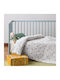 Kentia Blanket Cot Nube Fleece White 100x140cm