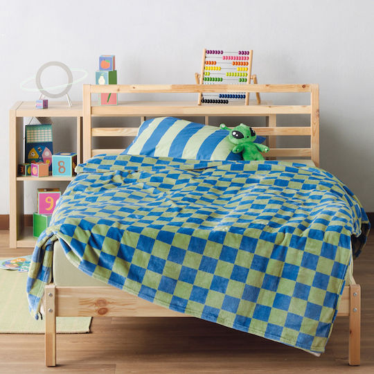 Kentia Blanket Fleece Matty Blue 220x160cm
