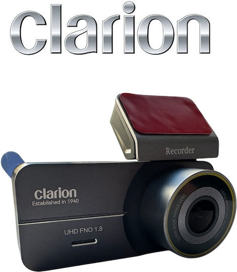 Clarion Комплект Автомобилна Камера DVR 1440P с Екран 3.39" Wi-Fi и Камера за Задно Виждане