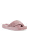 Winter Women's Slippers with Fur Pink