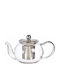 Yuk Teekanne mit Filter Glas Silber