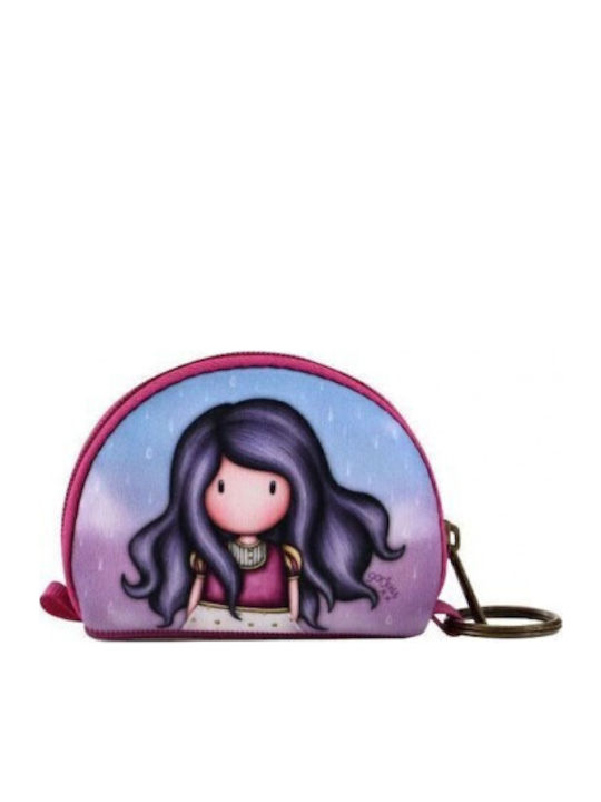 Santoro Ray Light Kids Wallet with Zipper & Keychain Light Blue