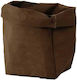 Ψωμιέρα Καμβάς Brown 12x21εκ