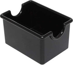 Schwarze Zuckerdose 9x7x6cm