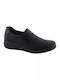 Leather Women's Moccasins in Black Color