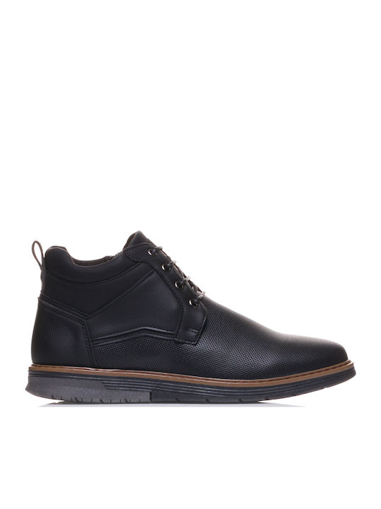 Zak Leather Black Men's Boots