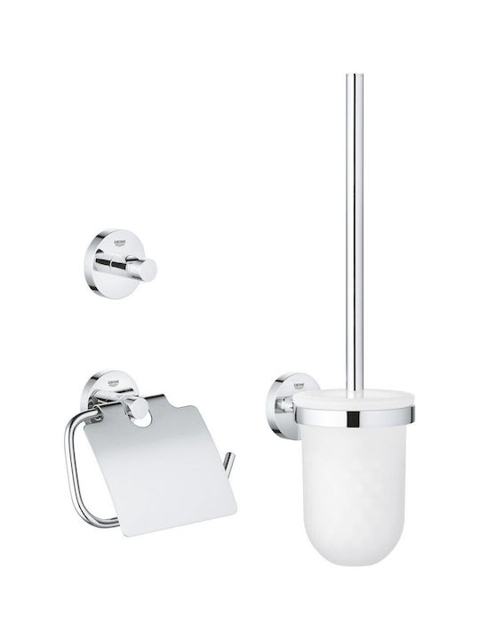 Grohe Επιτοίχιο Σετ Αξεσουάρ Μπάνιου Μεταλλικό
