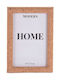Home&Styling Collection Κορνίζα Πλαστική με Καφέ Πλαίσιο