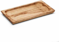Wooden Rectangular Serving Board Burnt 37x25cm 3725bt