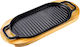 Mandi Oval Black 39x18x3cm Wooden Serving Board