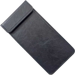 Note Pad Server Leather Black 21x11cm