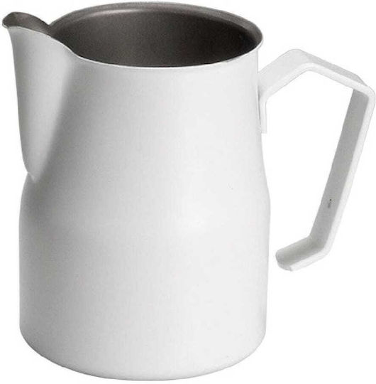 Milk Pitcher 500ml Stainless Steel 18/10 1mm Thickness White Matte