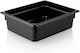 Gastronorm Pfanne Polycarbonat (PC) 1/2 10cm Tiefe Schwarz