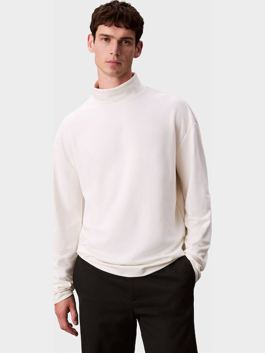 Calvin Klein Тениска С Дълъг Ръкав Ecru