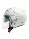S-JET 2.0 Plain White Κράνος Μηχανής Jet ECE 22.06 1200gr με Sunvisor