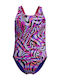 Speedo Digital Kids Swimwear One-Piece Purple