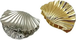 Large Shell Mirror Hair Claw In Gold Silver 12 Pieces