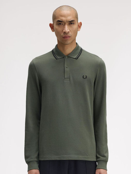 Fred Perry Twin Tipped Polo Μπλούζα Μακρυμάνικη...