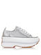 Damen Sneakers Silber