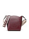 Circle Damen Tote Tasche Burgundisch