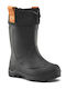 Leder Kinderstiefel Schwarz