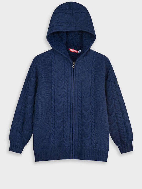 Energiers Kinderstrickjacke Gestrickt mit Kapuz...