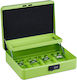 Money Box Banknotes Coins Relaxdays 8.5 X 30.5 X 25 Cm Green