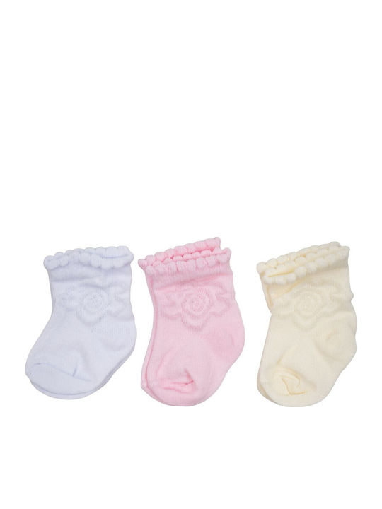Kamtex Baby Kids' Socks Ecru 3 Pairs