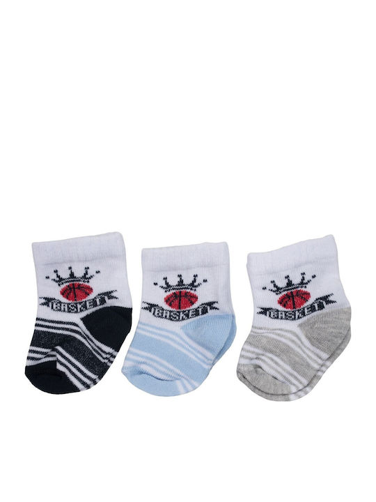 Kamtex Baby Kids' Socks Black 3 Pairs