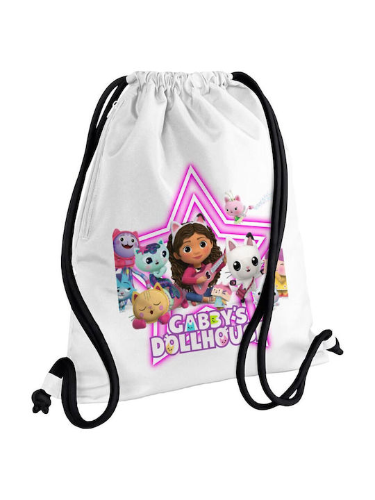 Koupakoupa Gabby Dollhouse (the Dollhouse of Gabby) Kids Bag Backpack White 48cmx40cmcm