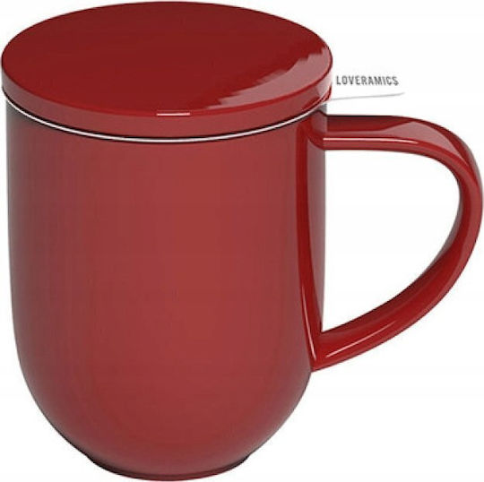 Κούπα Κεραμική Κόκκινη 300ml