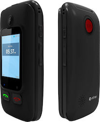 eStar Digni Flip Dual-SIM Handy mit Großen Tasten Schwarz