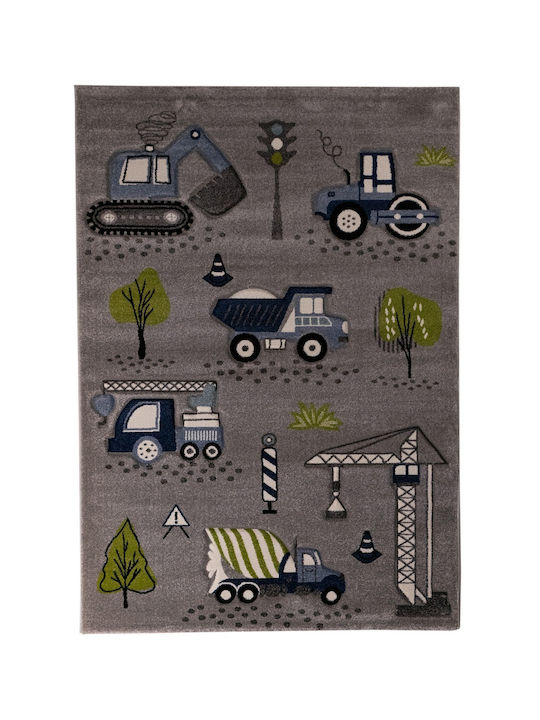 Tzikas Carpets Diamond Παιδικό Χαλί Γκρι 133x190cm