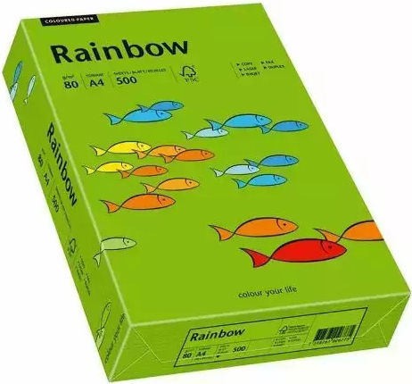 Papyrus Rainbow Цветна Копирана Хартия 88042673 *218140706 Dc A4 80 Г/м² 500 Листа Тъмнозелена