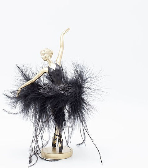 Eurolamp Christmas Plastic Figure Ballet dancer Black Height 21.5cm