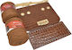 Glamour Cap Kit 25cm Lacquered Croco Tabac Brown Thread Capri 600g Tabac Brown