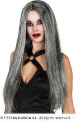 Straight Grey Wig For Halloween