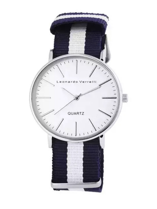 Leonardo Verrelli Uhr Batterie mit Stoffarmband