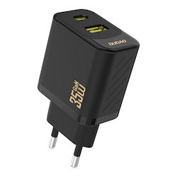 Dudao Зарядно без кабел GaN с USB-A порт и USB-...