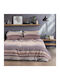 Beauty Home Set Cearșafuri Flanel cu Elastic 170x200+32cm. Dali Art 12332 Beige 4buc