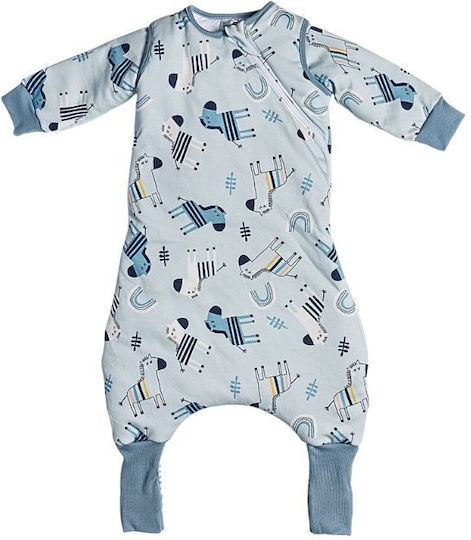 Tender Winter Schlafsack mit Füßen 2.5 Tog Sky Blue mit abnehmbaren Ärmeln