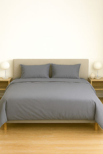 Чаршаф King Size с Ластик 180x200+35см. Τ180 Grey Raff