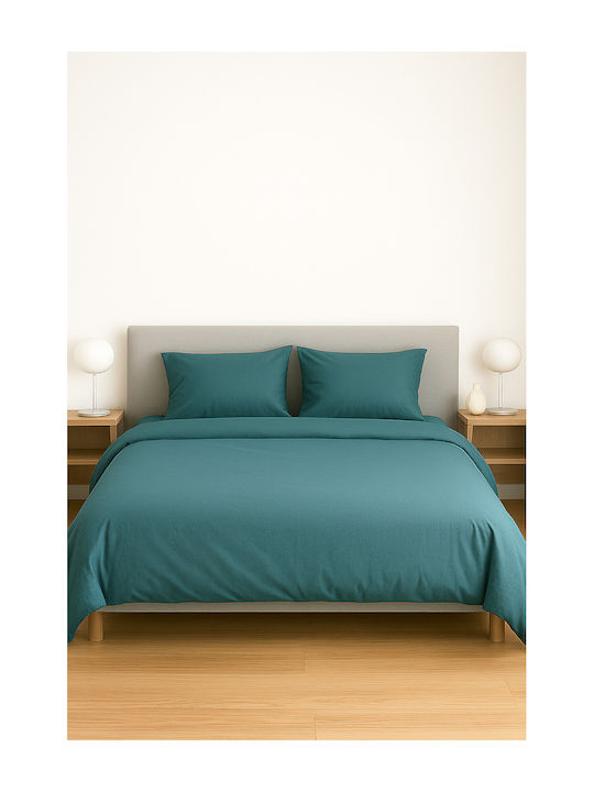 Sheet King Size 275x290cm. Τ180 Petrol